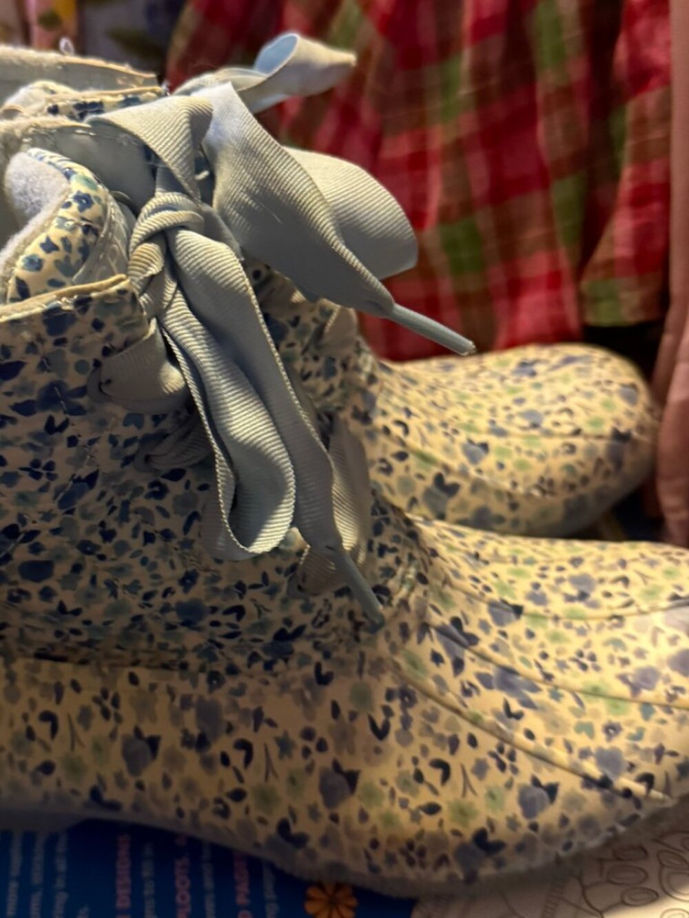 Sperry Saltwater Floral Duck Boot Size US Size 8.5